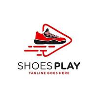 modern shoe game logo vector