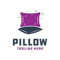 pillow and bolster modern logo vector