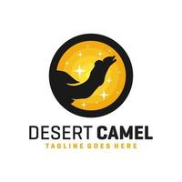 arabic camel animal logo vector