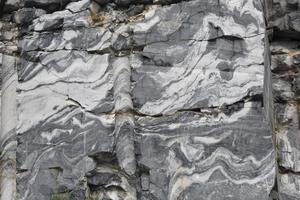 deposits of natural marble in the forest photo