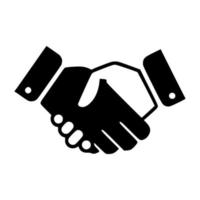 handshake icon design vector