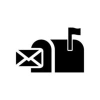 mailbox icon simple design vector