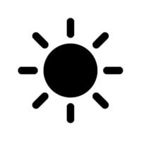 Sun Icon simple design vector
