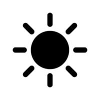 icono de sol diseño simple vector