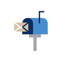 mailbox icon simple design vector