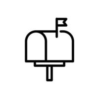 mailbox icon simple design vector