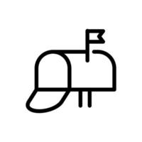 mailbox icon simple design vector