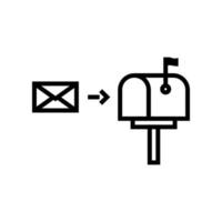 mailbox icon simple design vector