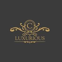 Luxury Logo Template in vector for Restaurant, Royalty, Boutique, Cafe, Hotel, Heraldry, Jewelry, Fashion and other vector illustrations