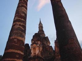 Wat Mahathat Temple Sukhothai Province Is a temple in the area of Sukhothai since ancient times Wat Mahathat is located in the Sukhothai Historical Park World Heritage Site. photo