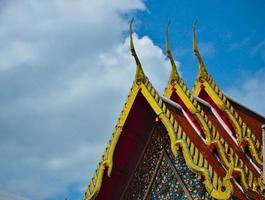 wat pohistoria del templo de phra chetuphon construido desde el período de ayutthaya el reinado del rey rama i el gran cielo para restablecer este templo en el año 1788 completado en 2344. foto