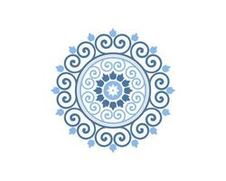 luxury circle ornament vector