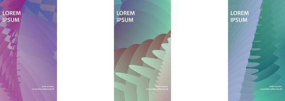 set of abstract gradient background. EPS 10 vector
