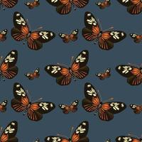 vintage florals and butterflies seamless pattern vector design