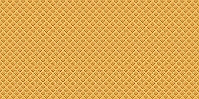 Waffle texture seamless pattern. Wafer background, vector. vector