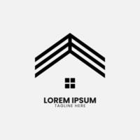 Abstract building logo with an elegant concept. suitable for housing, companies, consultants, etc vector