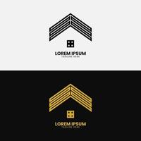 Abstract building logo with an elegant concept. suitable for housing, companies, consultants, etc vector