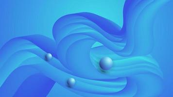 Fluid 3d wavy colorful modern gradient abstract background vector illustration.