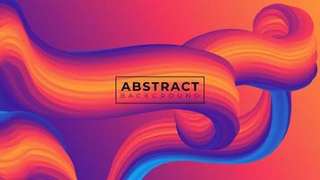 3D abstract fluid modern vector trendy background illustration design.