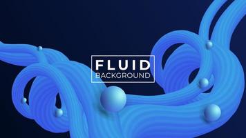 Fluid abstract 3d vector illustration background design.