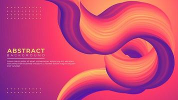 3D abstract fluid modern vector trendy background illustration design.