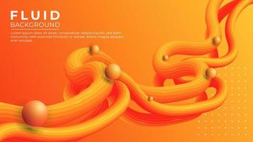 3d wavy fluid colorful gradient modern abstract background vector illustration.