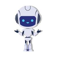 robot, chatbot, icono, señal vector