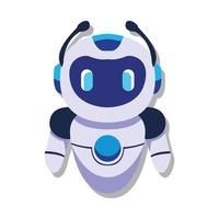 robot, chatbot, icono, señal vector