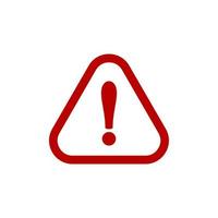 warning sign simple icon on white background vector