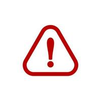 warning sign simple icon on white background vector