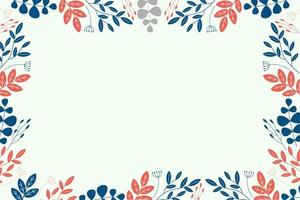 background with floral seamless pattern vector