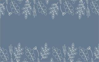 background with floral seamless pattern vector