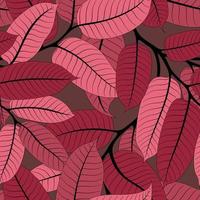 BROWN SEAMLESS BACKGROUND WITH PINK NUTMEG BRANCHES vector