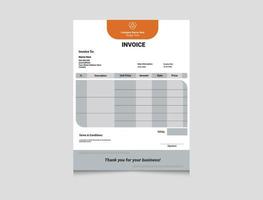 Invoice Template Free Vector