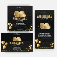 Valentines Day Banner Template For Valentines Day Or Any Other Day vector