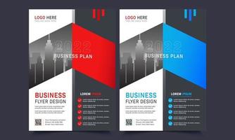 Business brochure flyer design a4 size template. Vector illustration editable file