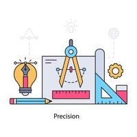 Modern design illustration of precision vector