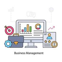 An illustration design of business management vector