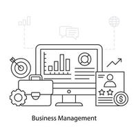 An illustration design of business management vector