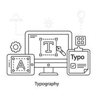 Creative design illustration typography vector