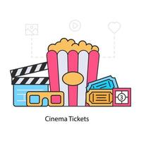 A perfect design illustration of cinema tickets vector