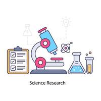 A premium download illustration of science research vector