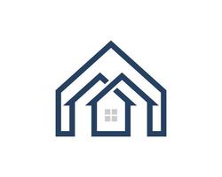 Pentagon shape with simple infinity house inside vector