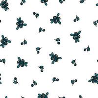 cute seamless pattern with blueberries on white background. Good for textile and fabric prints, bedding, scrapbooking, stationary, wallpaper, wrapping paper, etc. EPS 10 vector