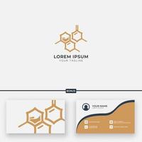 bee hive laboratory logo design vector modern