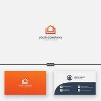 Unity Home logo sencillo y moderno. vector