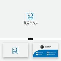 Royal Law minimalist modern logo vector