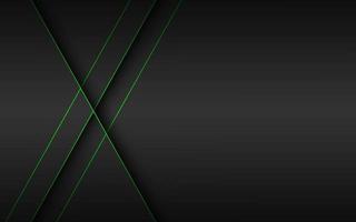 dirección de la flecha verde abstracta líneas de sombra oscura. Ilustración de vector de fondo futurista moderno
