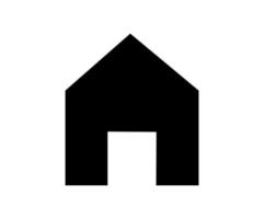 Home icon. House symbol illustration vector to be used in web applications. House flat pictogram isolated. Stay home. Line icon representing house for web site or digital apps.