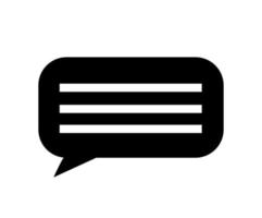 text message vector icon, speech bubble symbol. Modern, simple flat vector illustration for web site or mobile app